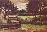 Landschaft mit Brunnen Paul Cezanne